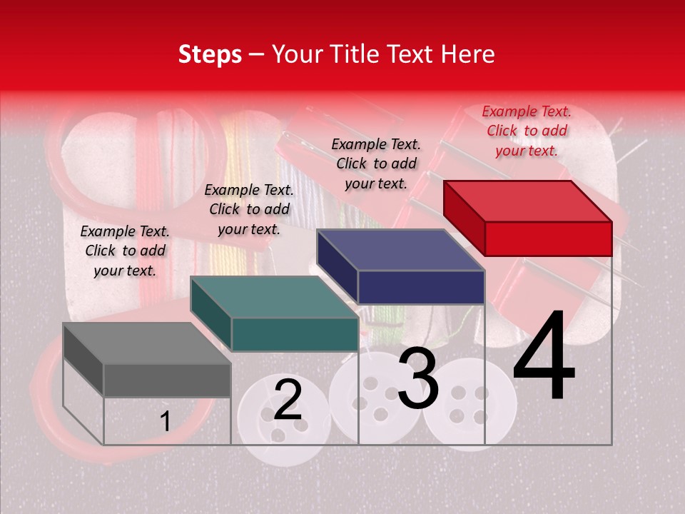 Needle Object Button PowerPoint Template