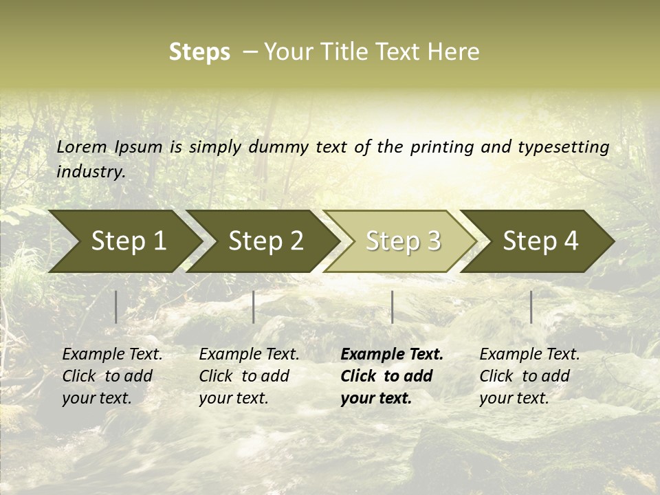 Sunlight Brook Bright PowerPoint Template