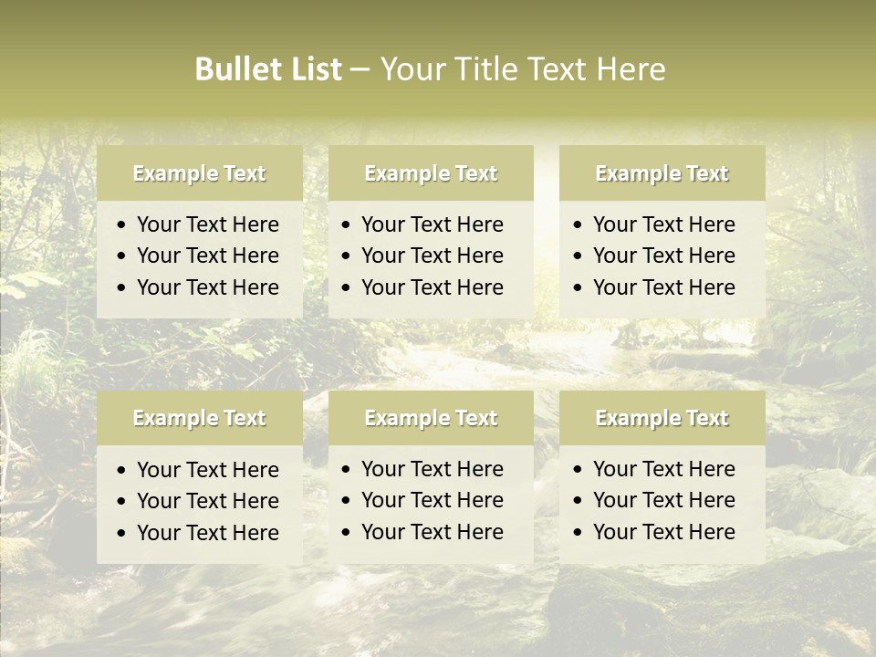 Sunlight Brook Bright PowerPoint Template