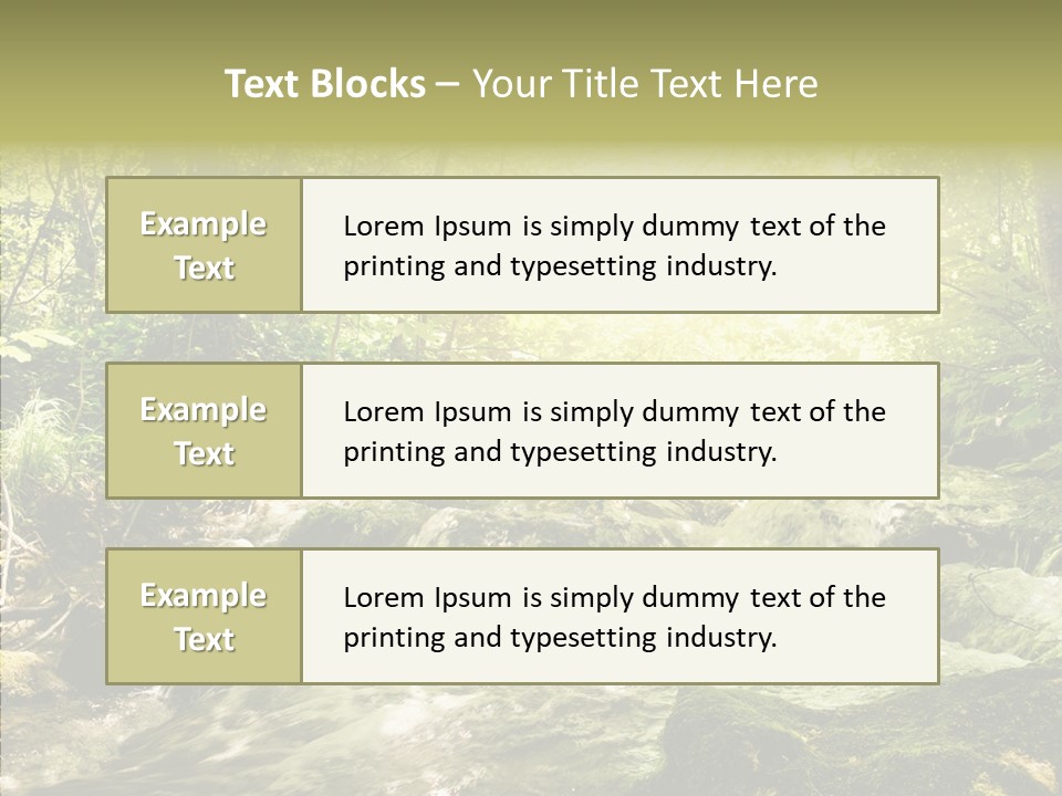 Sunlight Brook Bright PowerPoint Template