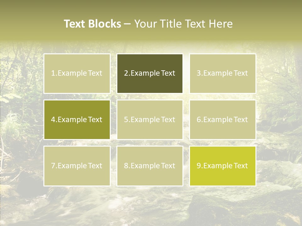 Sunlight Brook Bright PowerPoint Template