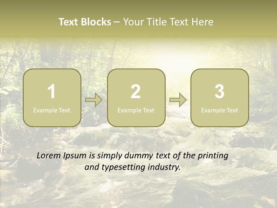 Sunlight Brook Bright PowerPoint Template