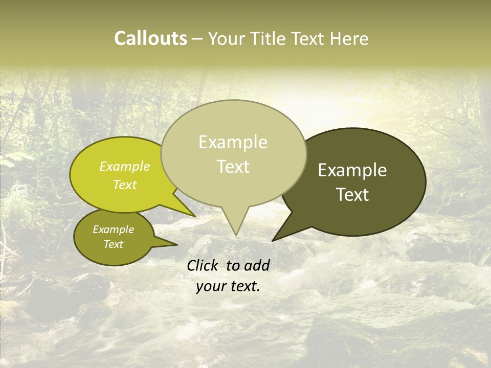 Sunlight Brook Bright PowerPoint Template