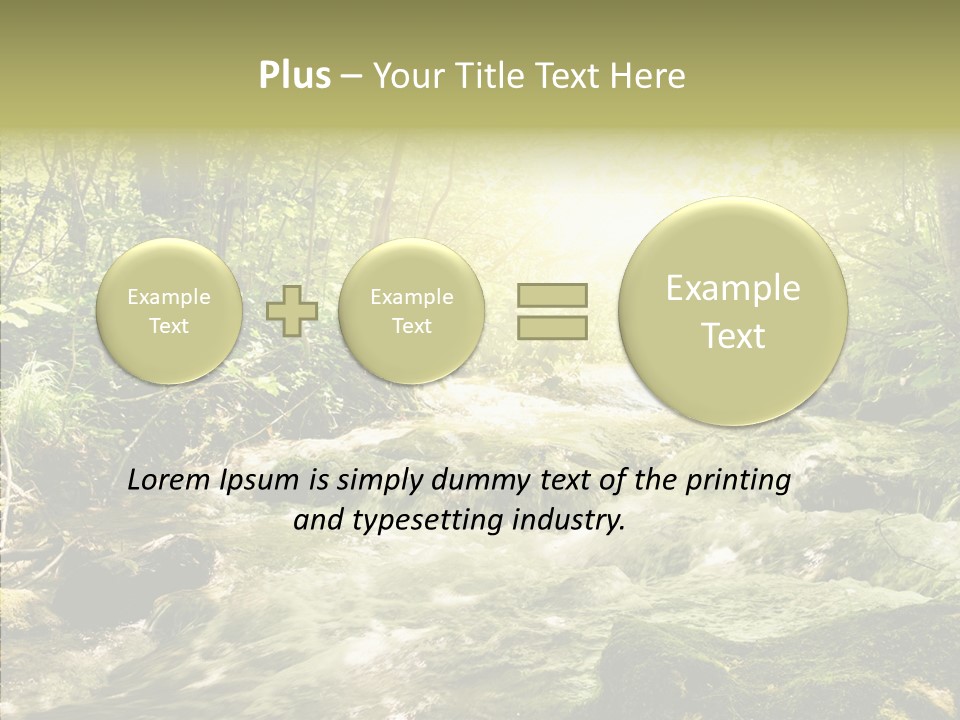 Sunlight Brook Bright PowerPoint Template