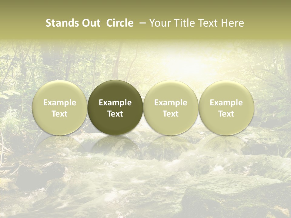 Sunlight Brook Bright PowerPoint Template