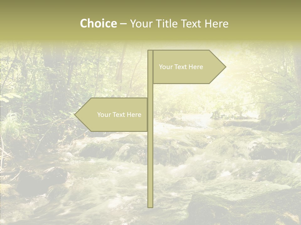 Sunlight Brook Bright PowerPoint Template