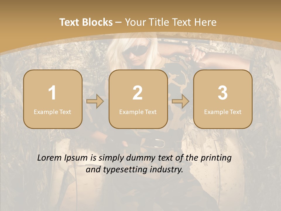 Security Sport Airgun PowerPoint Template
