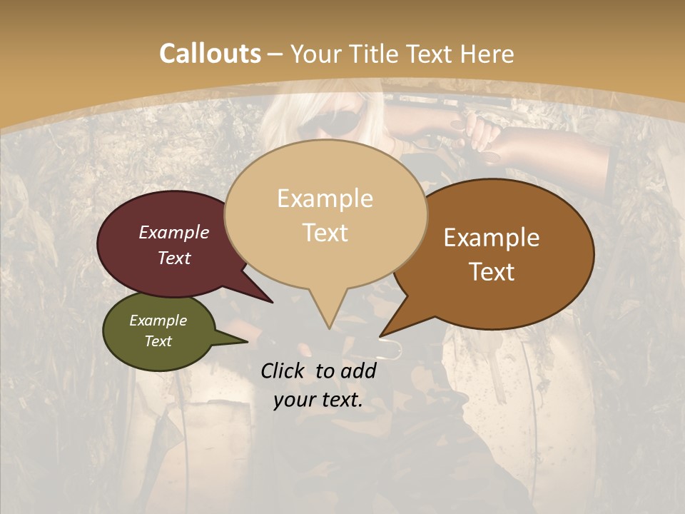 Security Sport Airgun PowerPoint Template