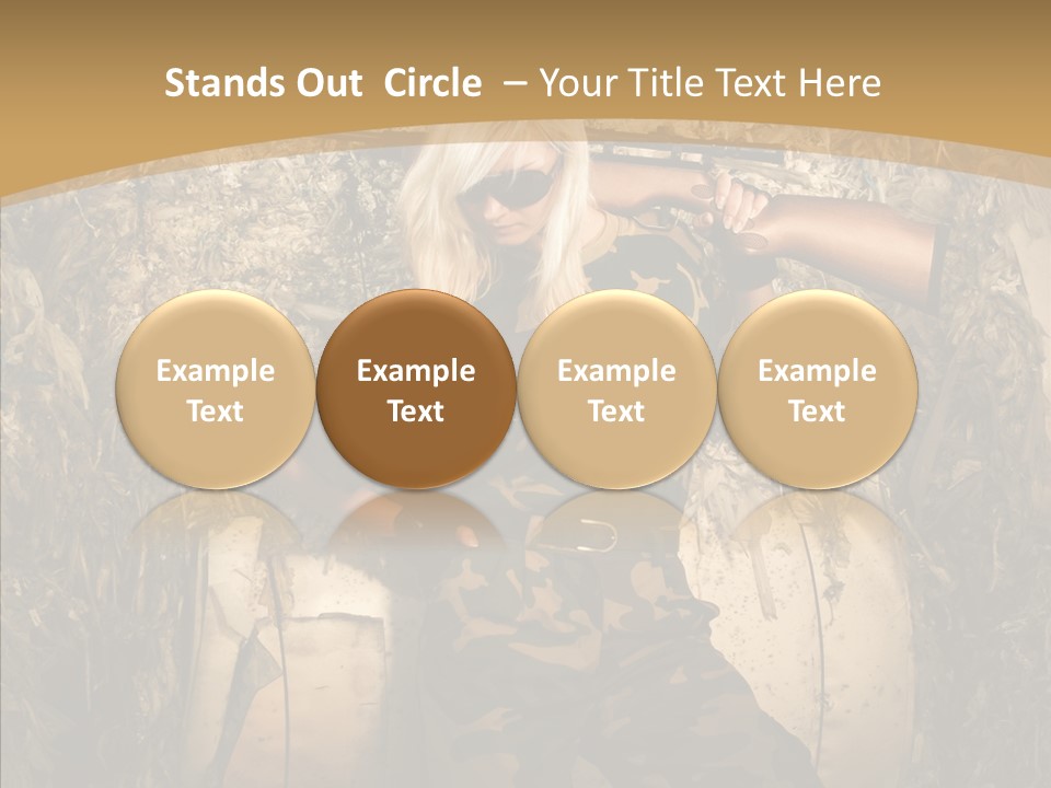 Security Sport Airgun PowerPoint Template