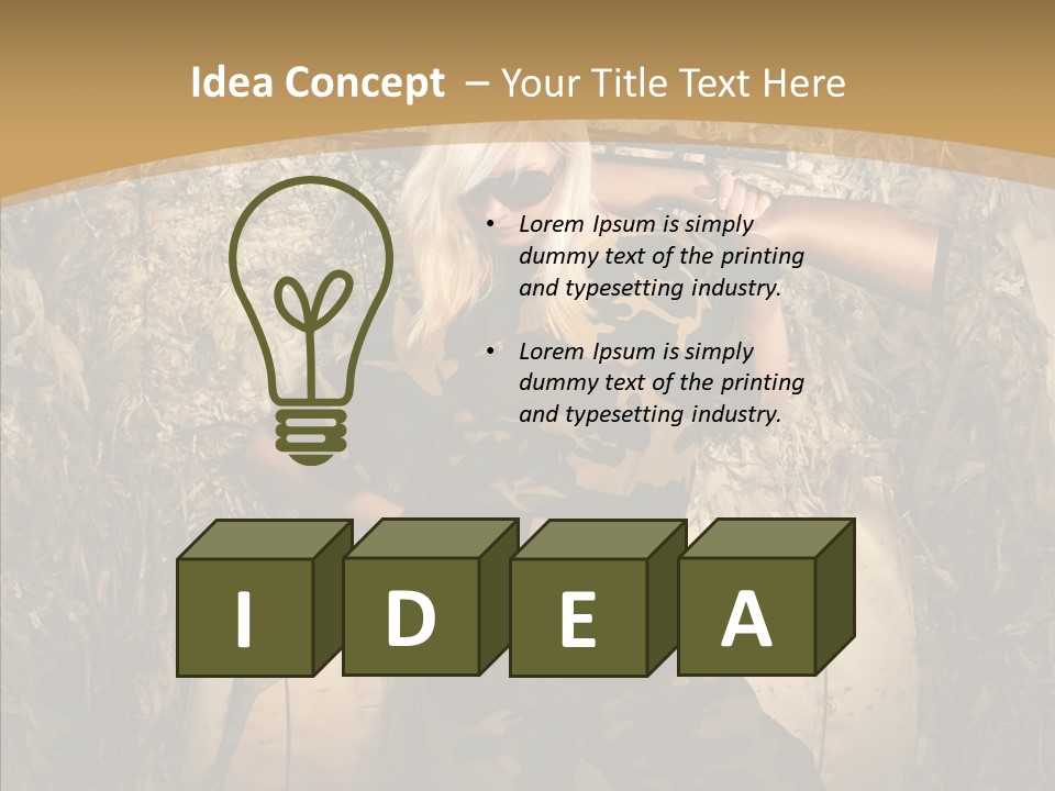 Security Sport Airgun PowerPoint Template