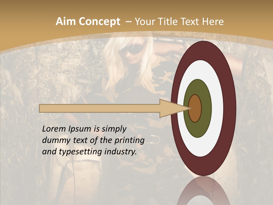Security Sport Airgun PowerPoint Template