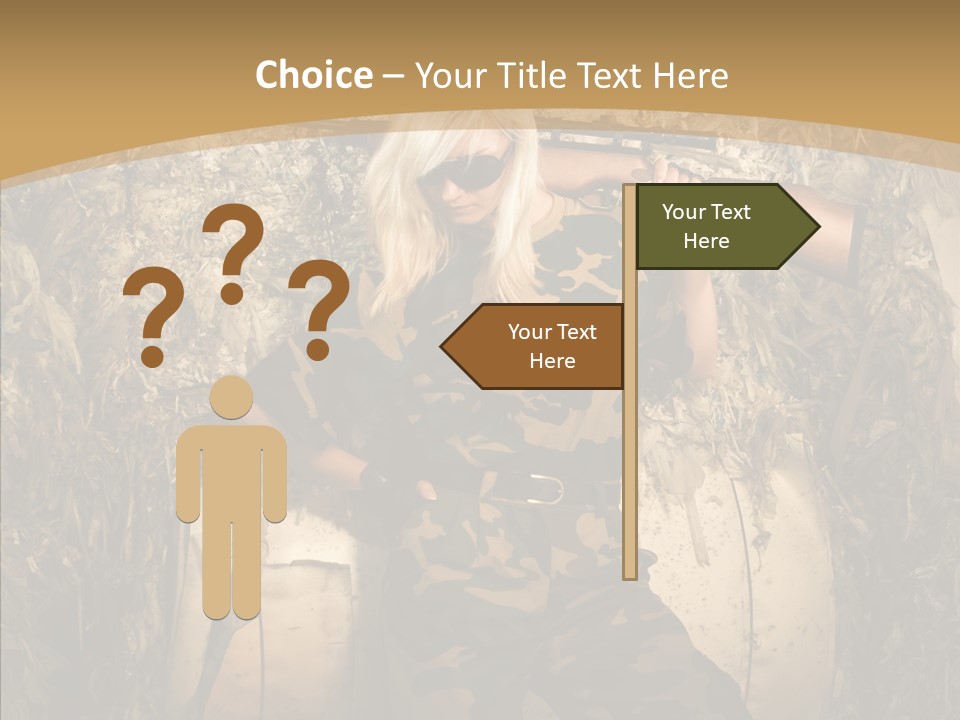 Security Sport Airgun PowerPoint Template