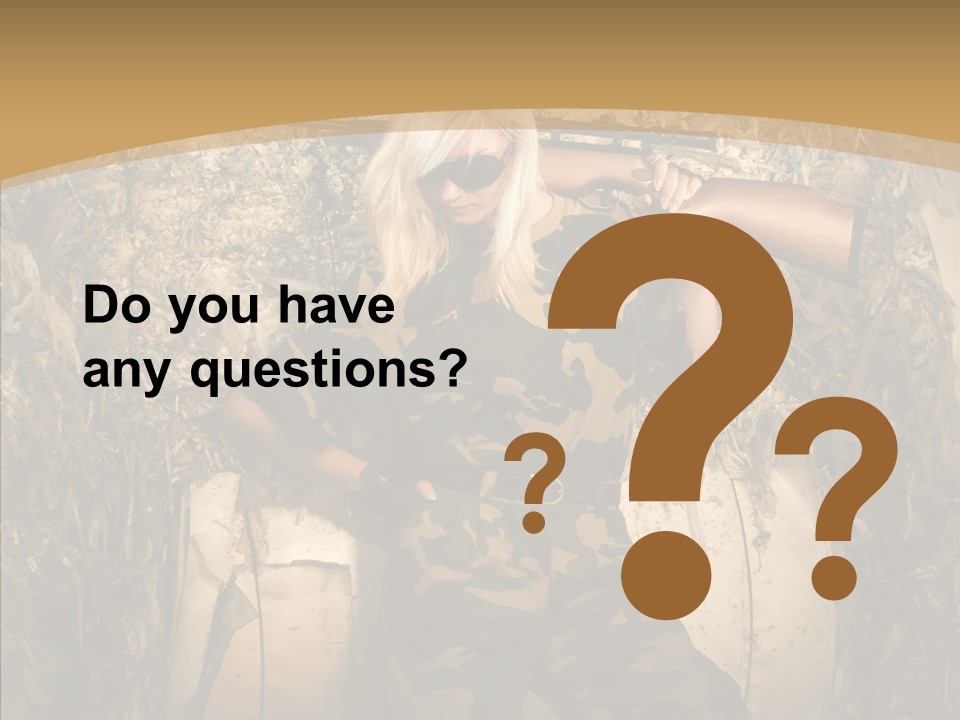 Security Sport Airgun PowerPoint Template