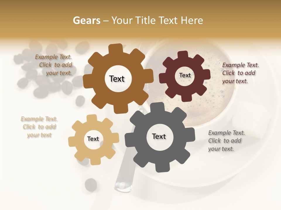 Plate Beans White PowerPoint Template