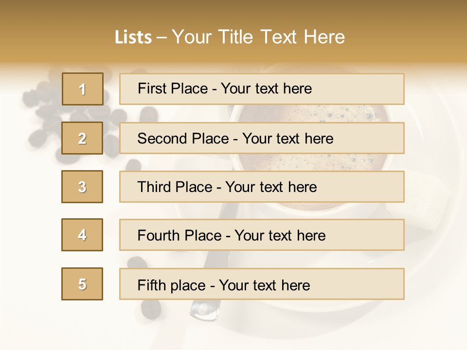 Plate Beans White PowerPoint Template