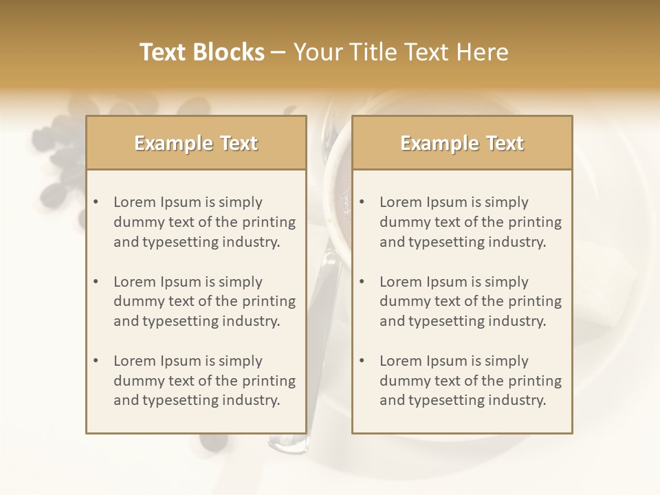 Plate Beans White PowerPoint Template