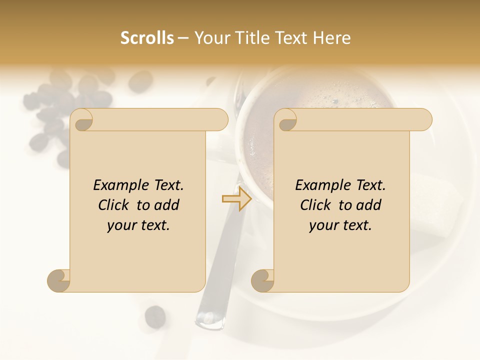 Plate Beans White PowerPoint Template