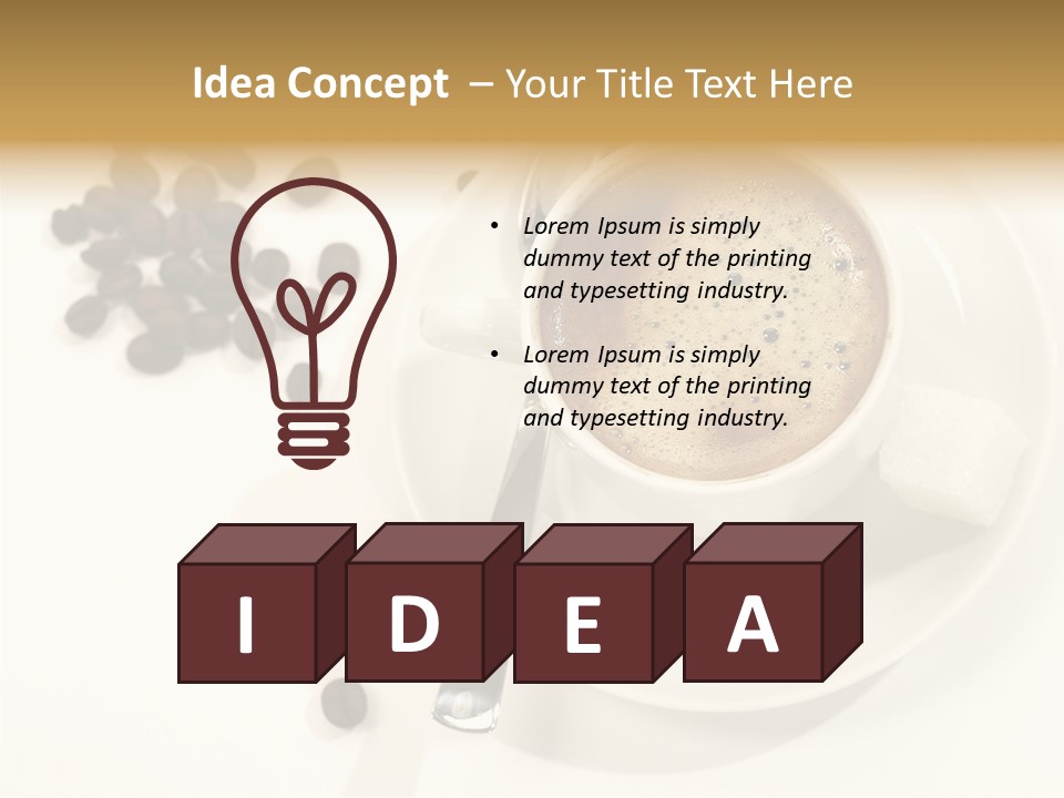 Plate Beans White PowerPoint Template