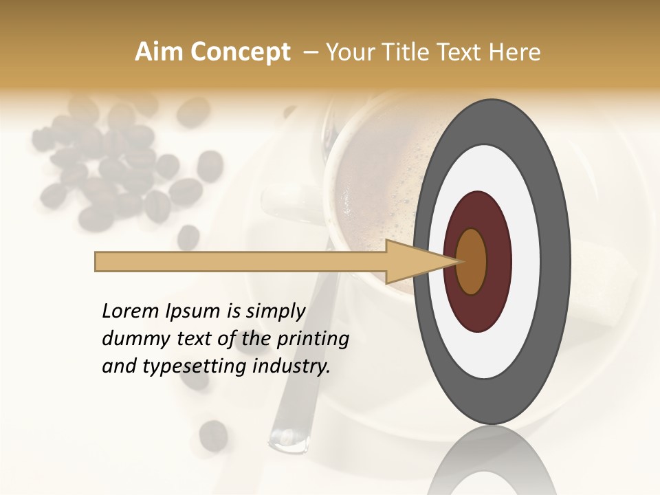 Plate Beans White PowerPoint Template