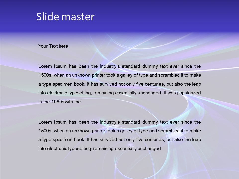 Orange Raytrace Zoom PowerPoint Template