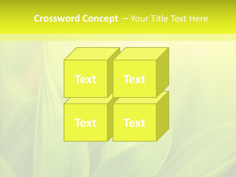 Tranquil Nature Plant PowerPoint Template