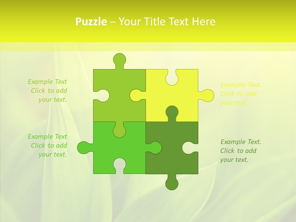 Tranquil Nature Plant PowerPoint Template