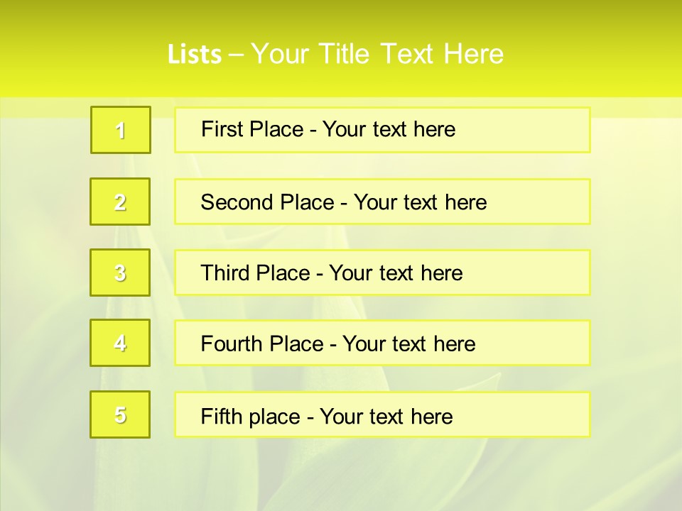 Tranquil Nature Plant PowerPoint Template