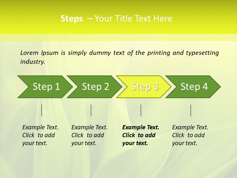 Tranquil Nature Plant PowerPoint Template