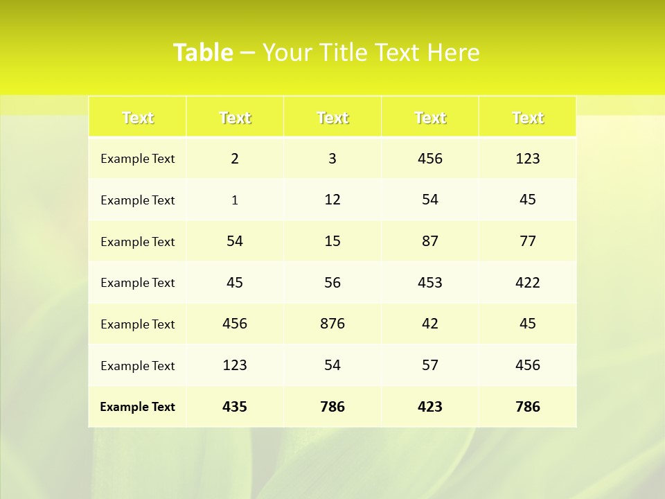 Tranquil Nature Plant PowerPoint Template