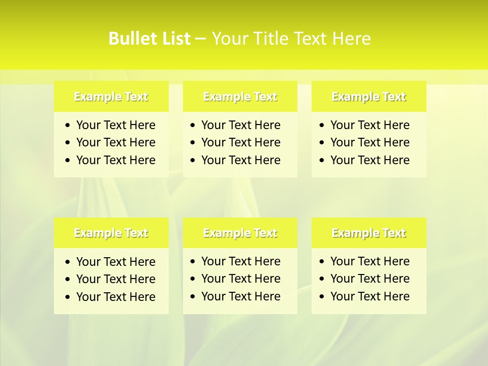 Tranquil Nature Plant PowerPoint Template