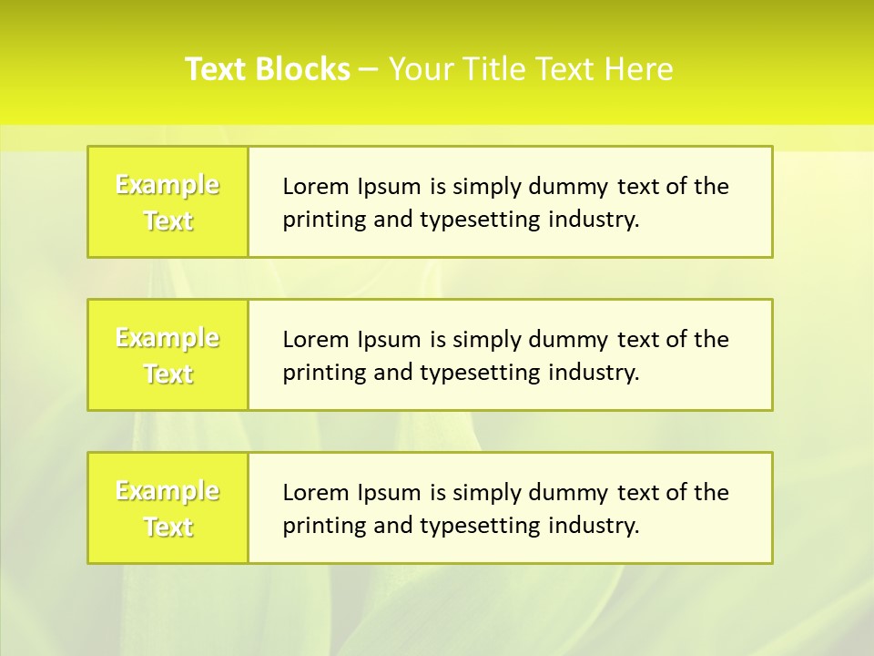 Tranquil Nature Plant PowerPoint Template