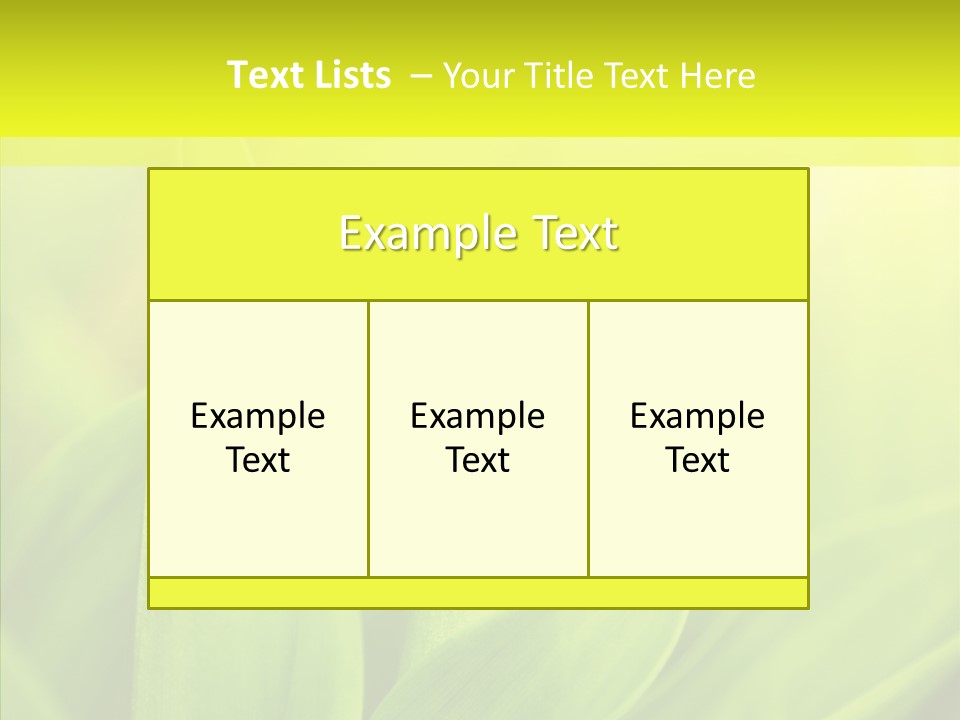Tranquil Nature Plant PowerPoint Template