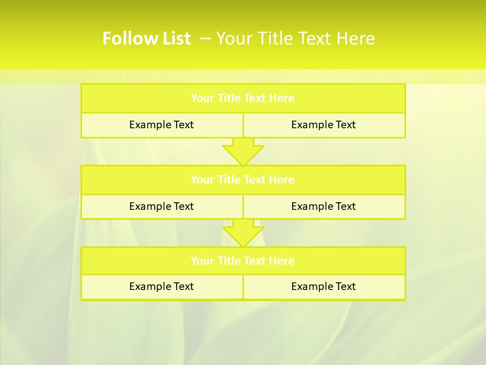 Tranquil Nature Plant PowerPoint Template