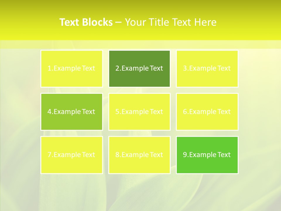 Tranquil Nature Plant PowerPoint Template