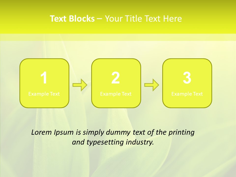 Tranquil Nature Plant PowerPoint Template