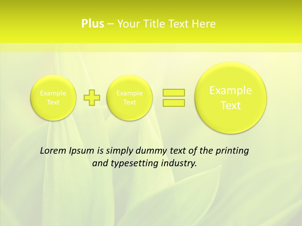 Tranquil Nature Plant PowerPoint Template