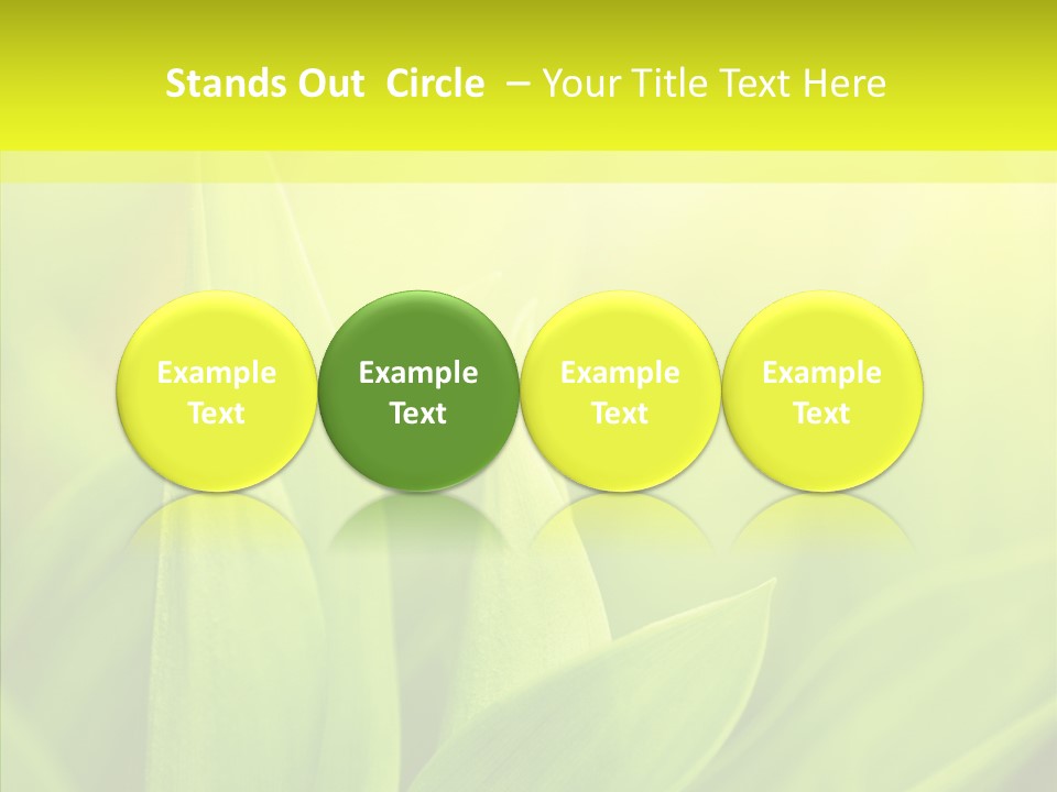 Tranquil Nature Plant PowerPoint Template