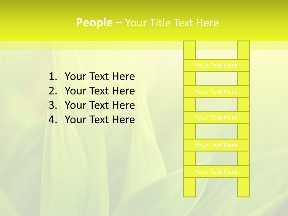 Tranquil Nature Plant PowerPoint Template