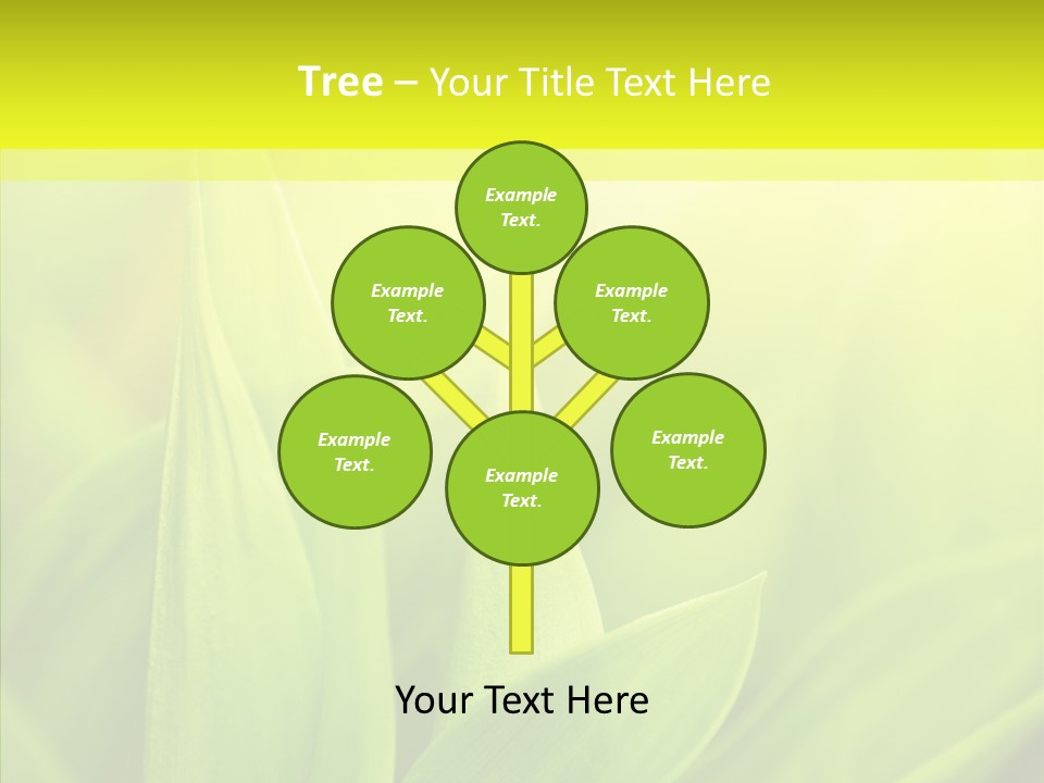 Tranquil Nature Plant PowerPoint Template