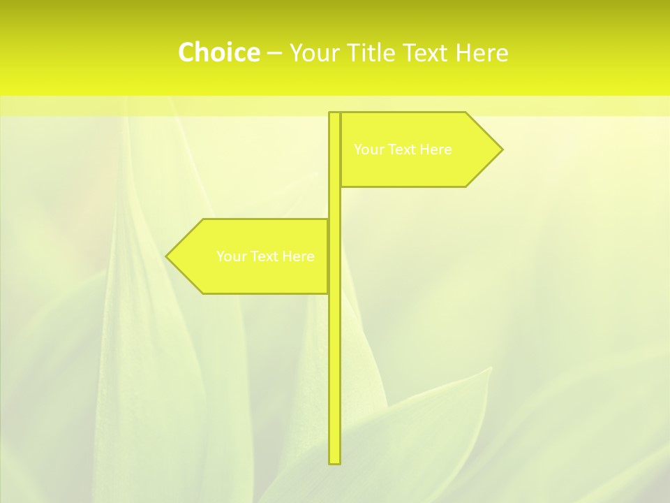 Tranquil Nature Plant PowerPoint Template