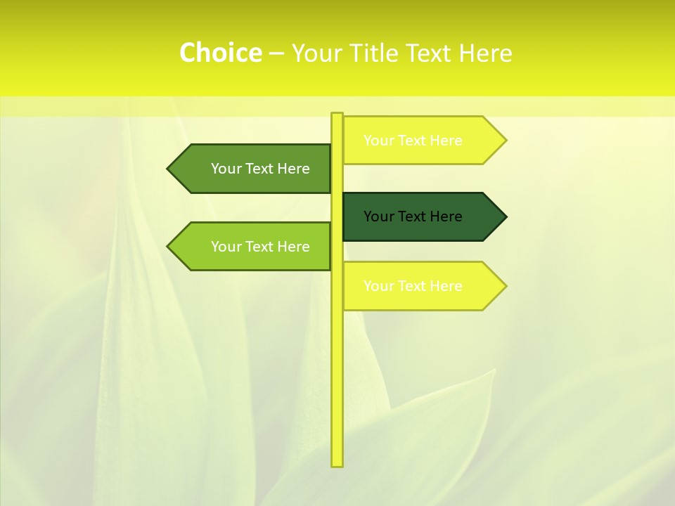 Tranquil Nature Plant PowerPoint Template