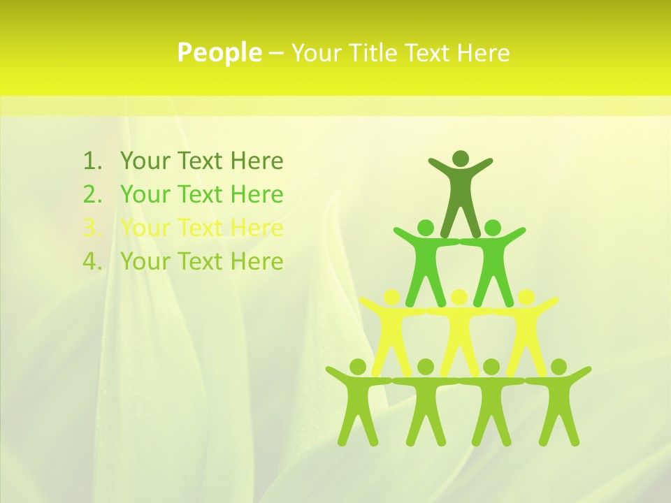 Tranquil Nature Plant PowerPoint Template