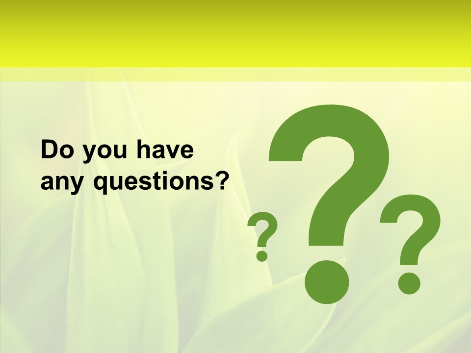 Tranquil Nature Plant PowerPoint Template