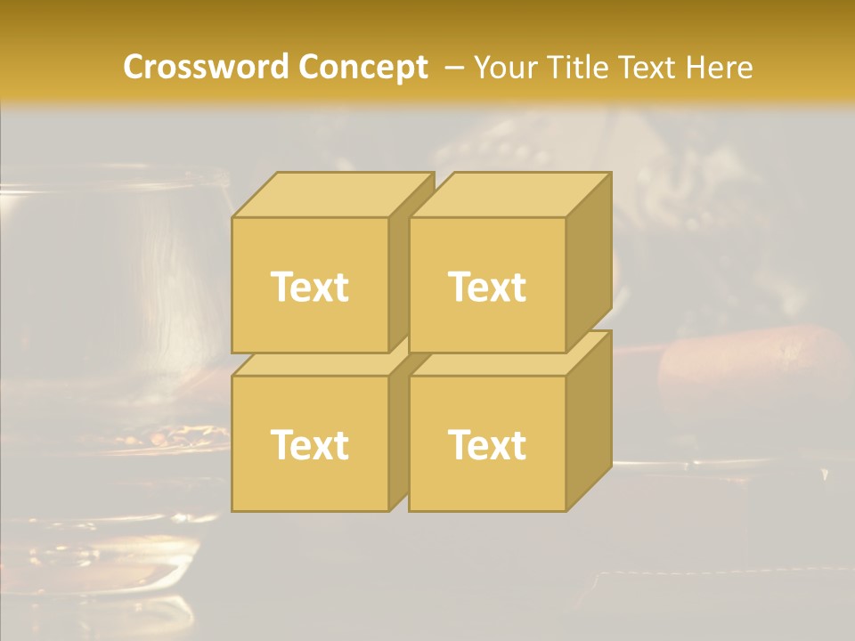 Drink Date Cognac PowerPoint Template