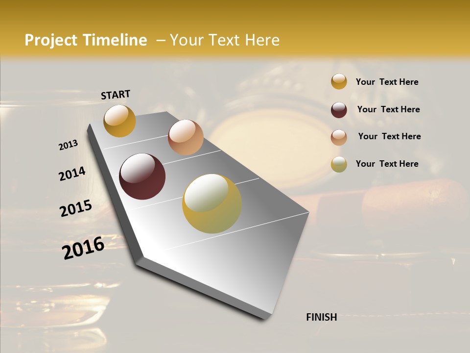 Drink Date Cognac PowerPoint Template