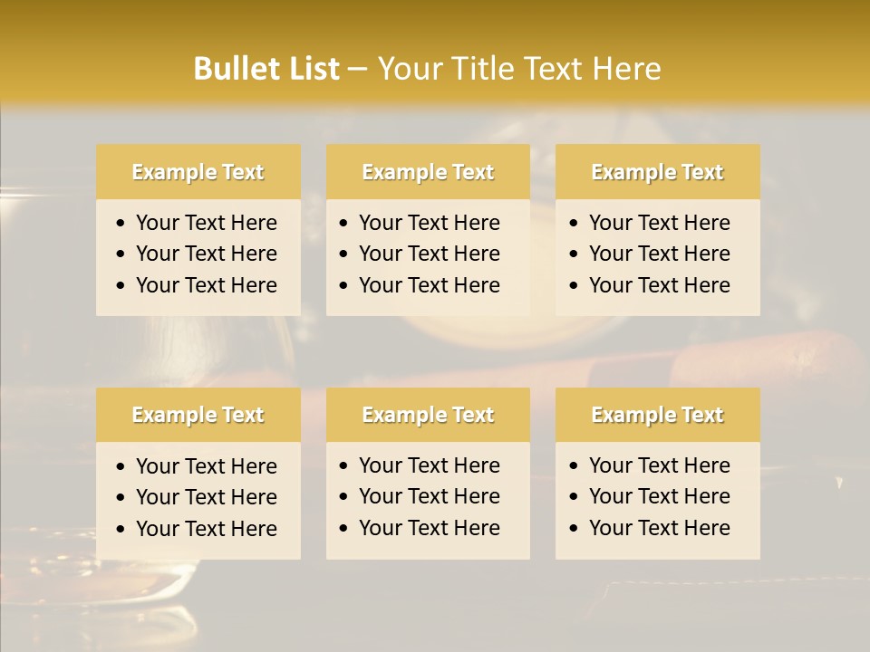 Drink Date Cognac PowerPoint Template