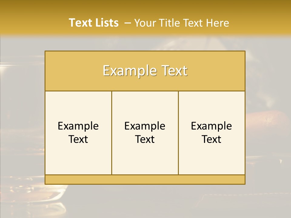 Drink Date Cognac PowerPoint Template