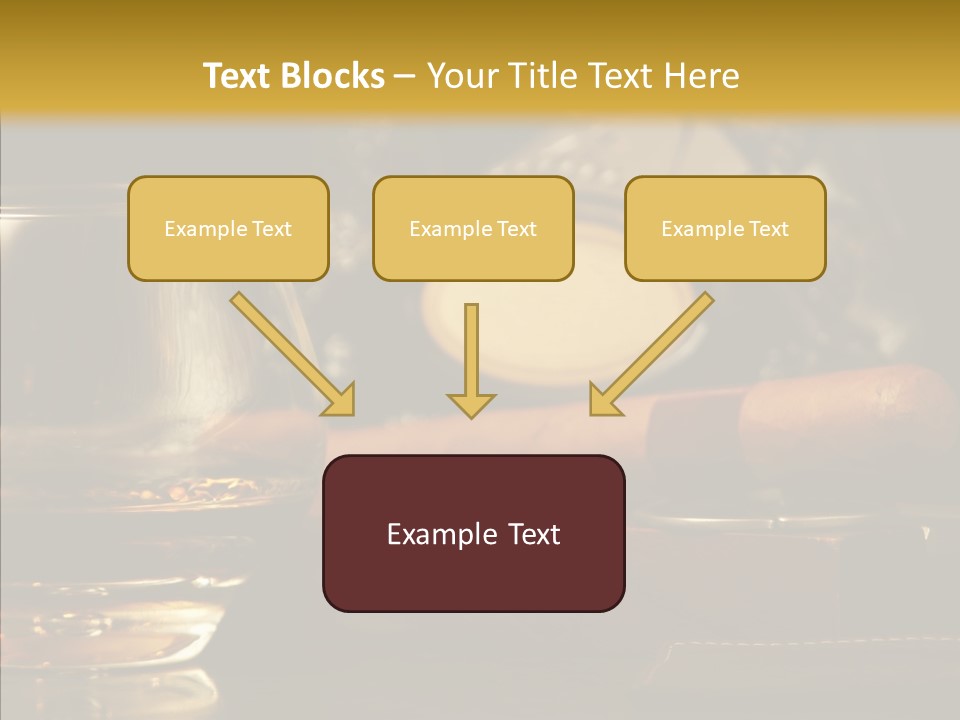 Drink Date Cognac PowerPoint Template