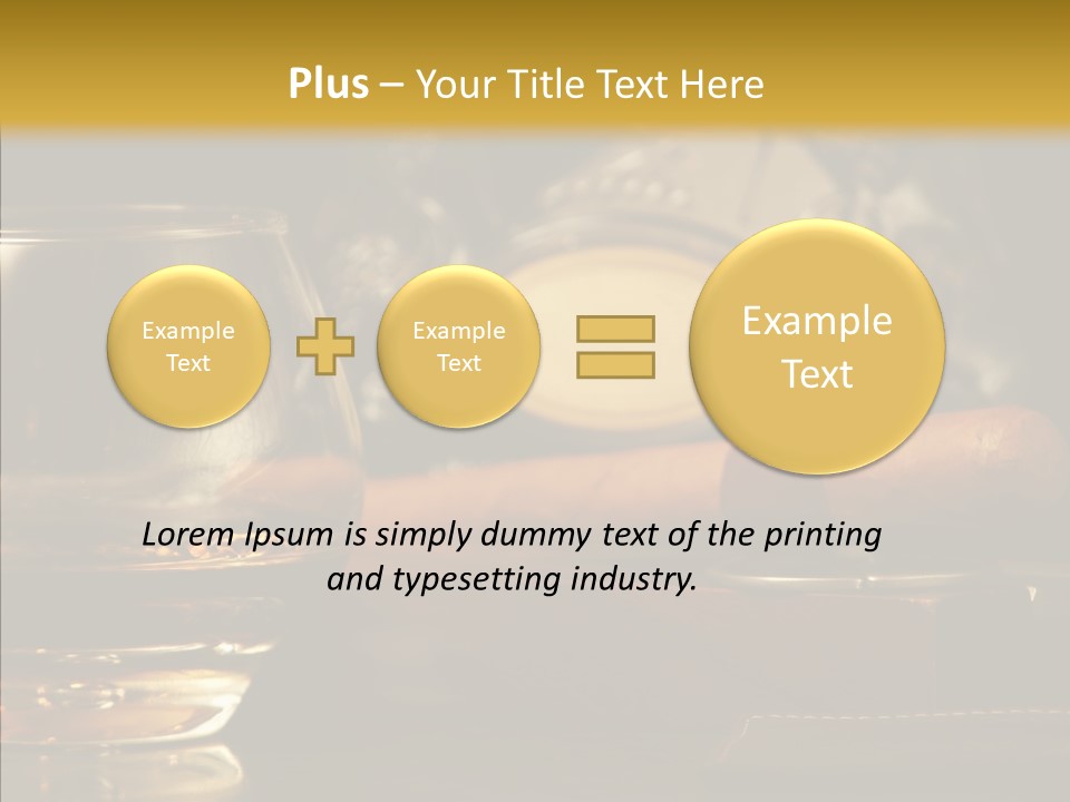 Drink Date Cognac PowerPoint Template