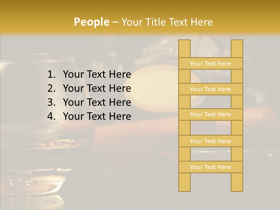 Drink Date Cognac PowerPoint Template